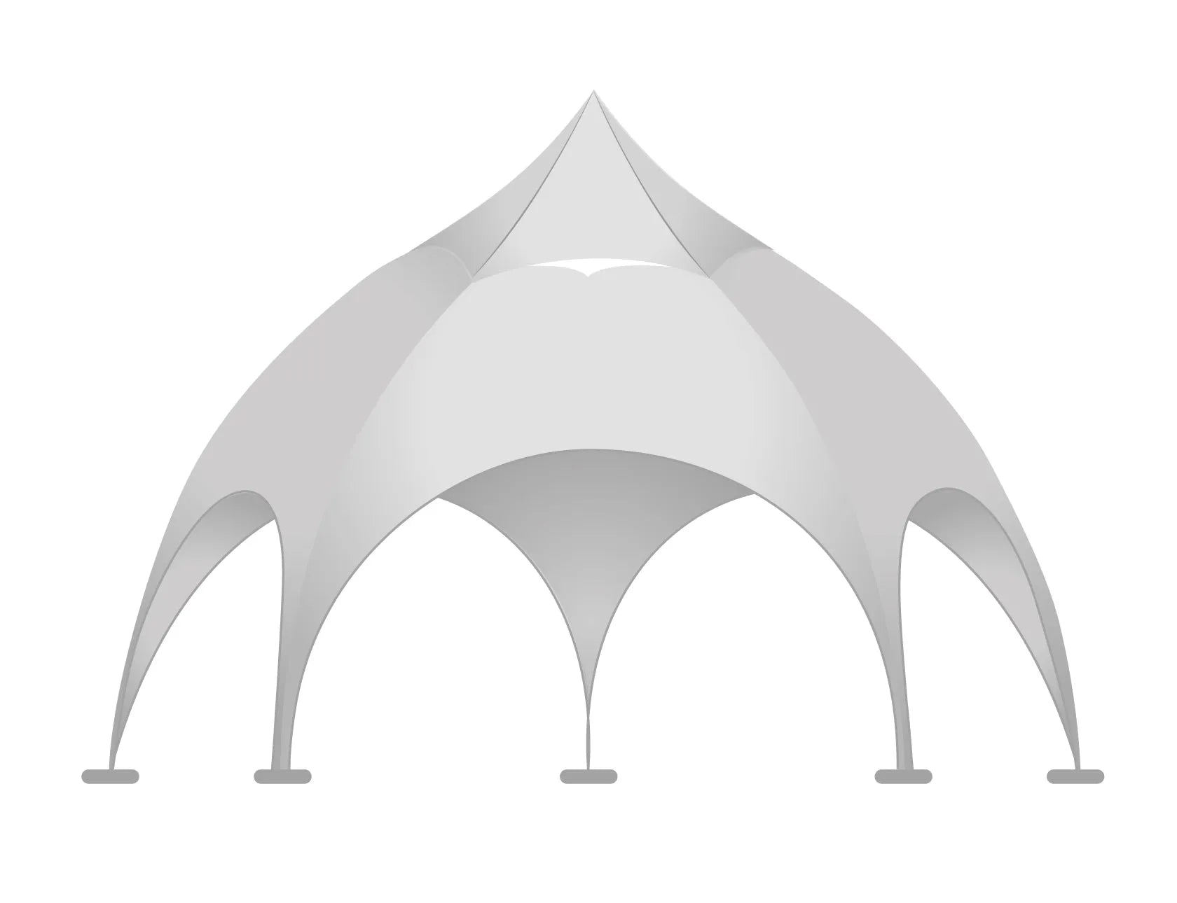 Majestic Centerpiece: 20'x20' Custom Arch Dome Tent