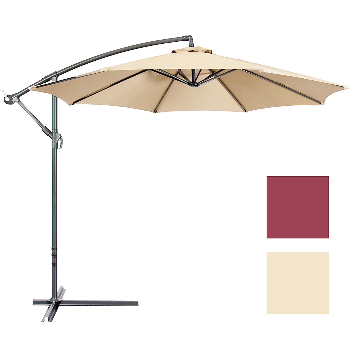 Unique Shade: Custom Cantilever Banana Umbrella (No Base)