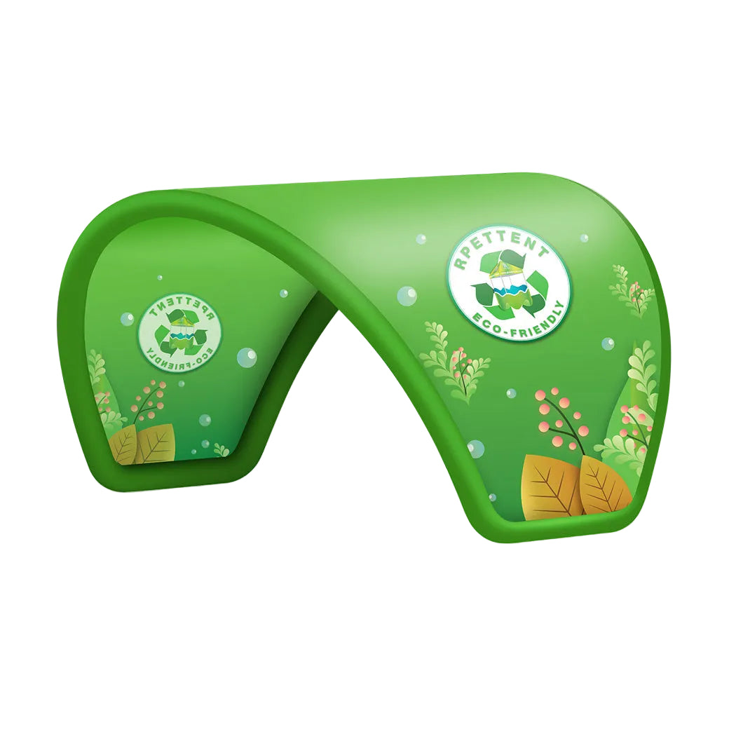 RPET Inflatable Advertising Tent | U-shaped Canopy Outdoor Brand Pavilion