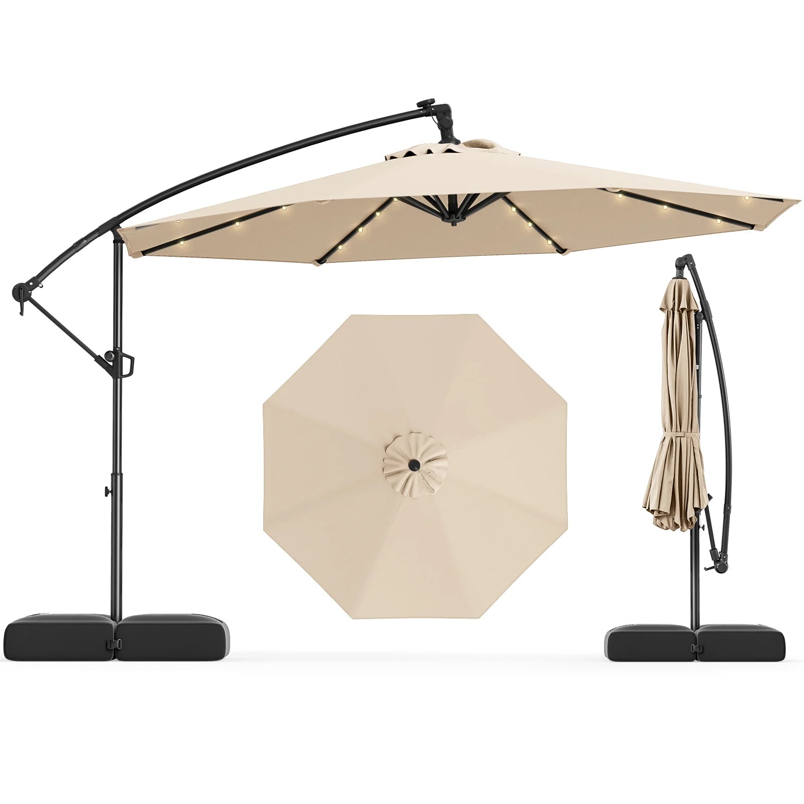Luxury Shade: Premium Custom Cantilever Banana Umbrella (Base Not Included)