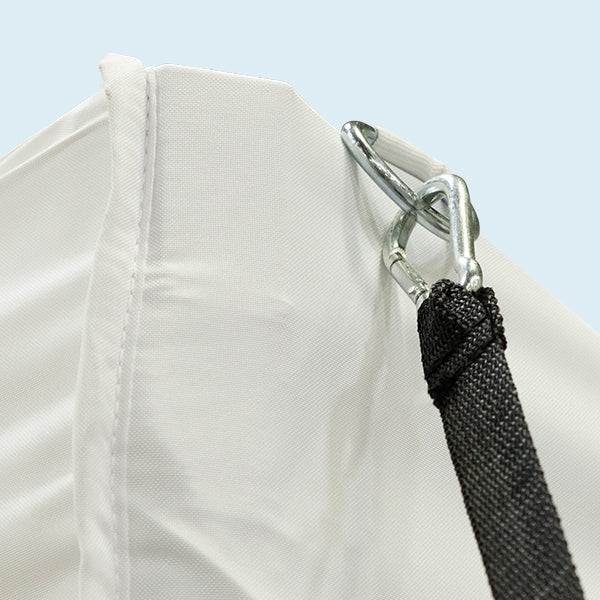 Advertising tent straps with nylon windproof reinforcement and strong ratchet for tightening and securing tents and exhibition halls