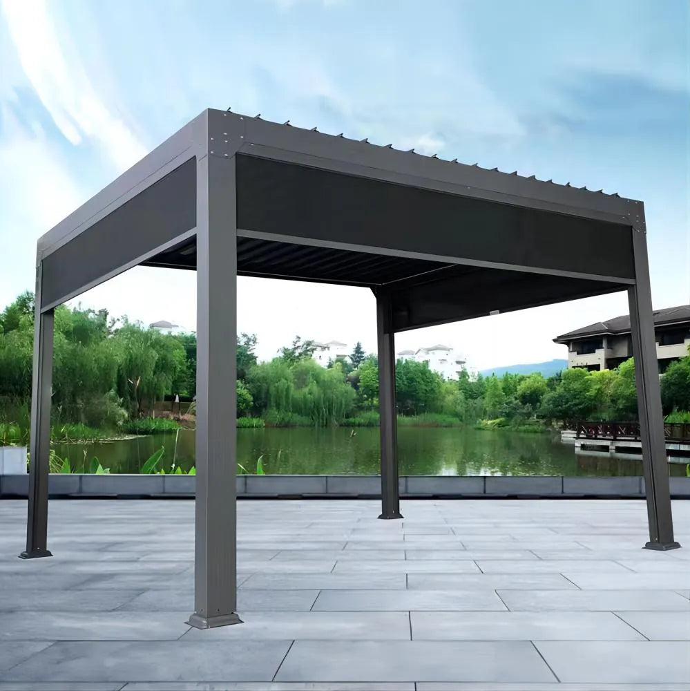 Create a versatile outdoor oasis with the Aluminum Multifunction Pergola – a durable and elegant structure for flexible and stylish outdoor living.