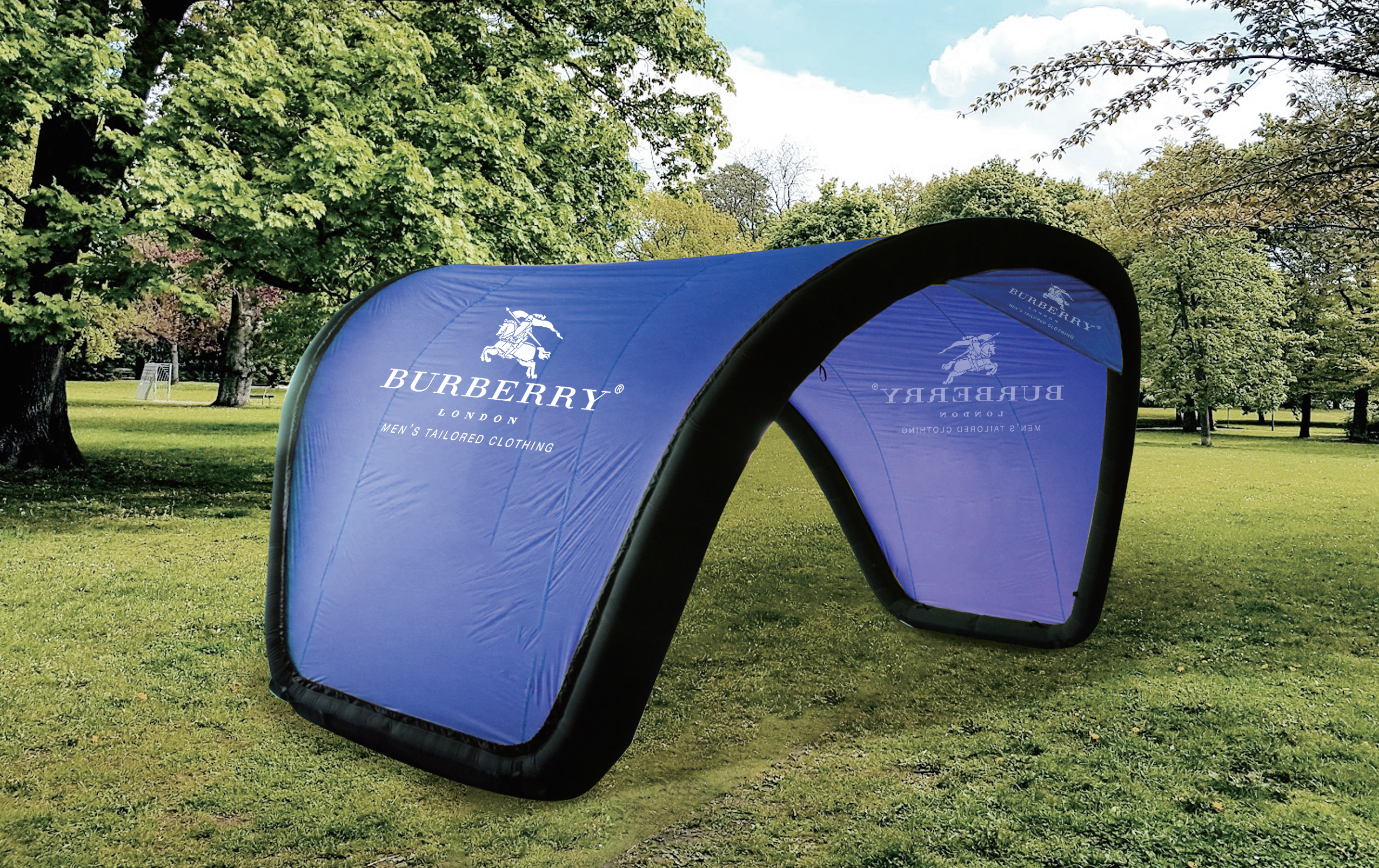 Inflatable U-shaped tent: 10'x10' Custom Inflatable Tent