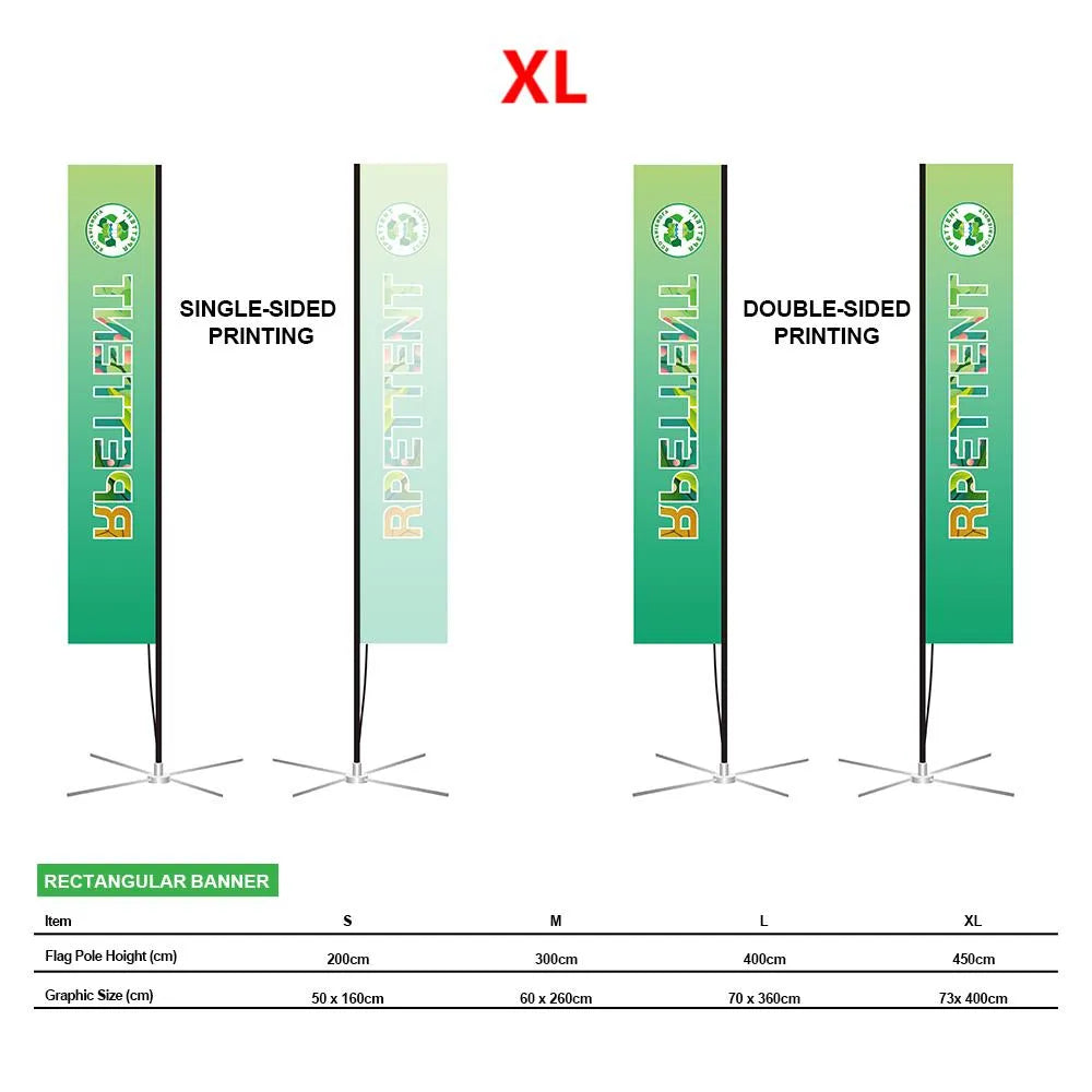 Vibrant Branding: Custom RPET Advertising Flags Printing