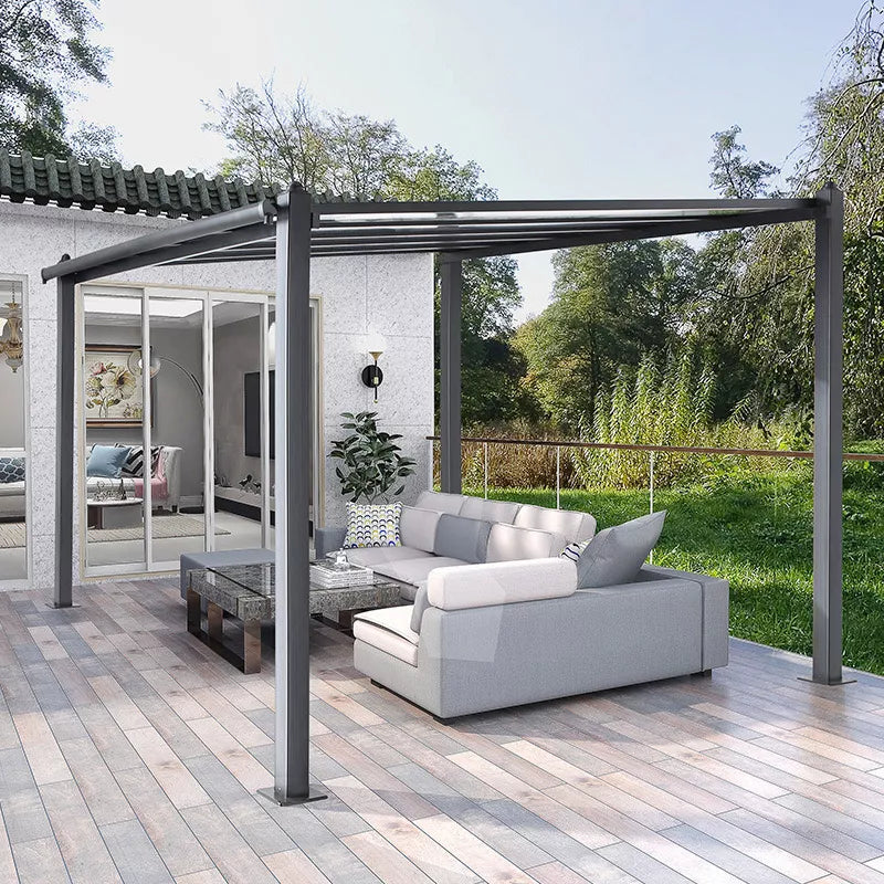Sunlit Elegance: Four Pillars Sunshine Aluminum Pavilion