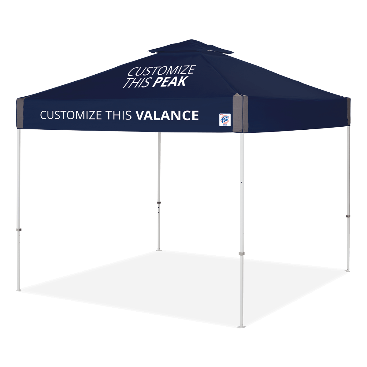 Custom Advertising Canopy Tent: Double-Layer Roof