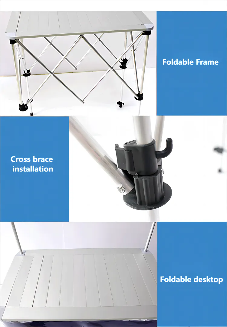 Portable Promotion Hub: Custom Aluminum Folded Counter With Header