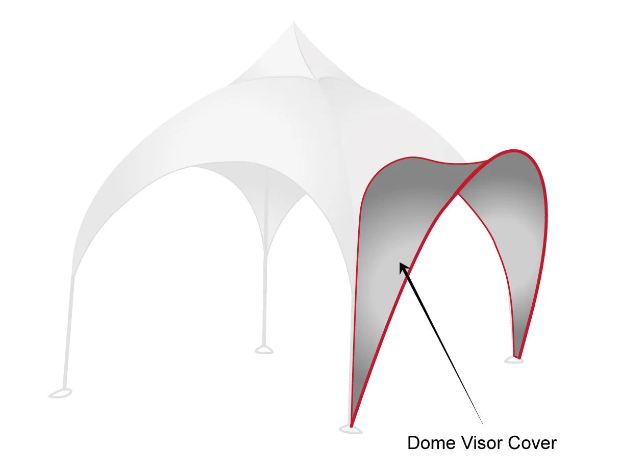 Printed Elegance: Custom RPET Arch Dome Tent with Walls