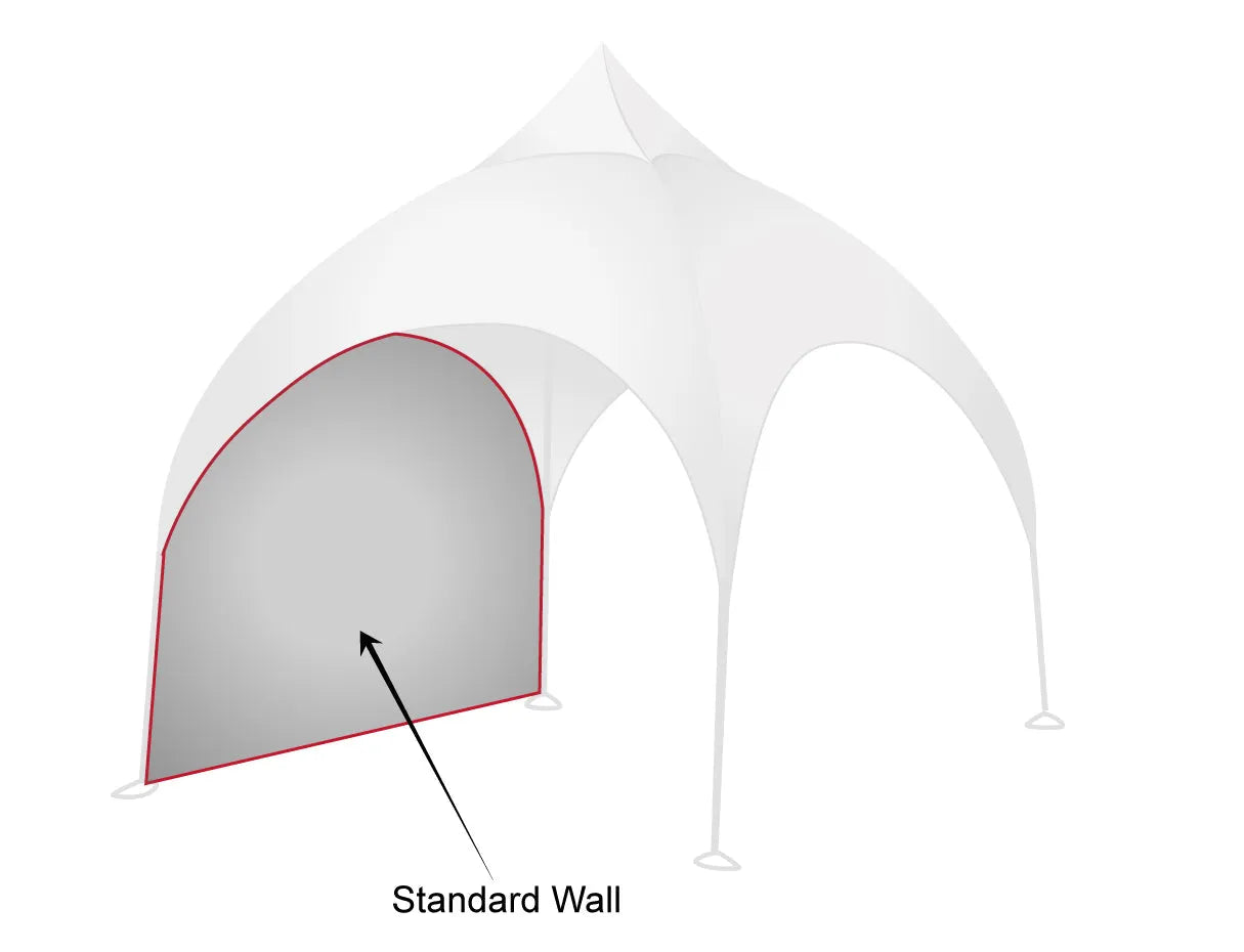 Printed Elegance: Custom RPET Arch Dome Tent with Walls