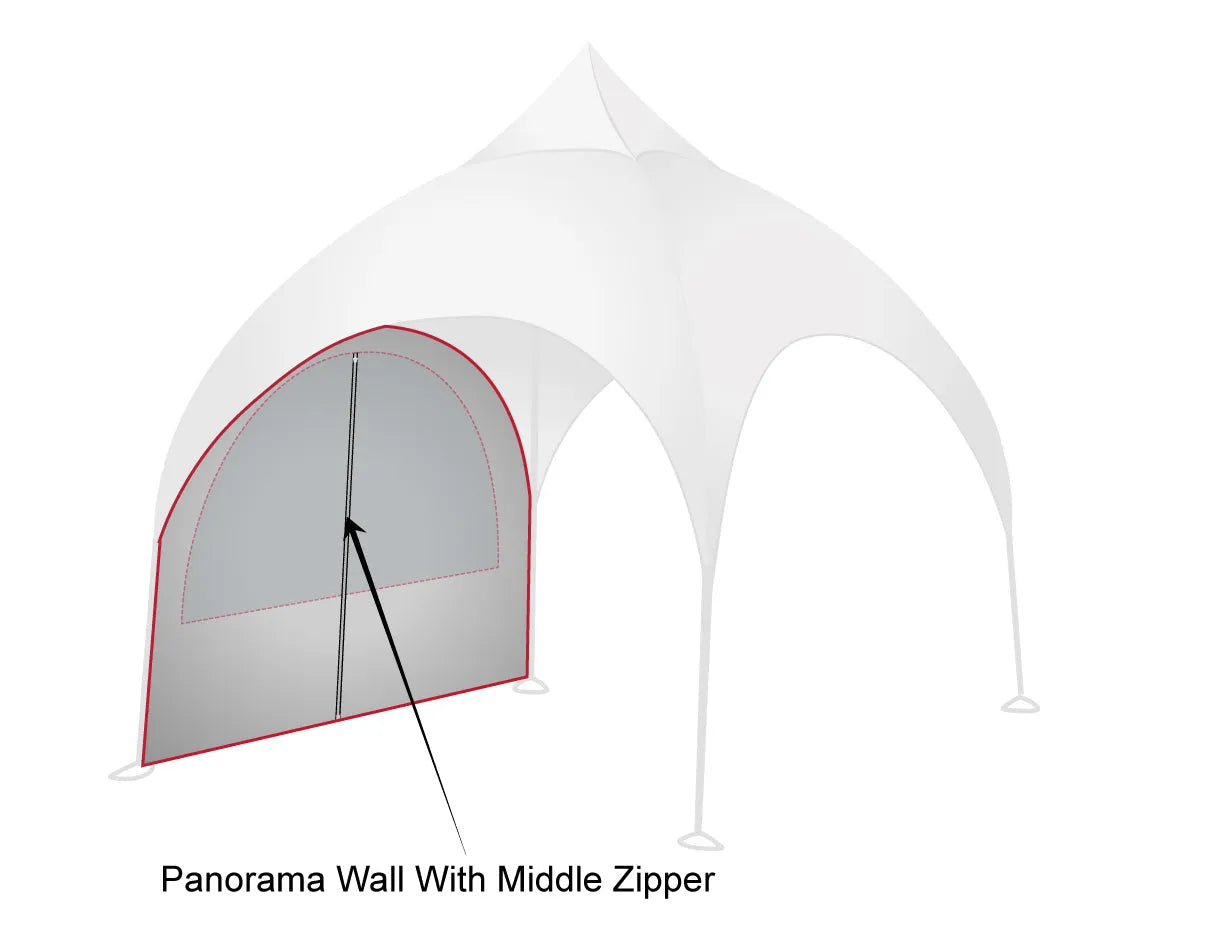 Printed Elegance: Custom RPET Arch Dome Tent with Walls