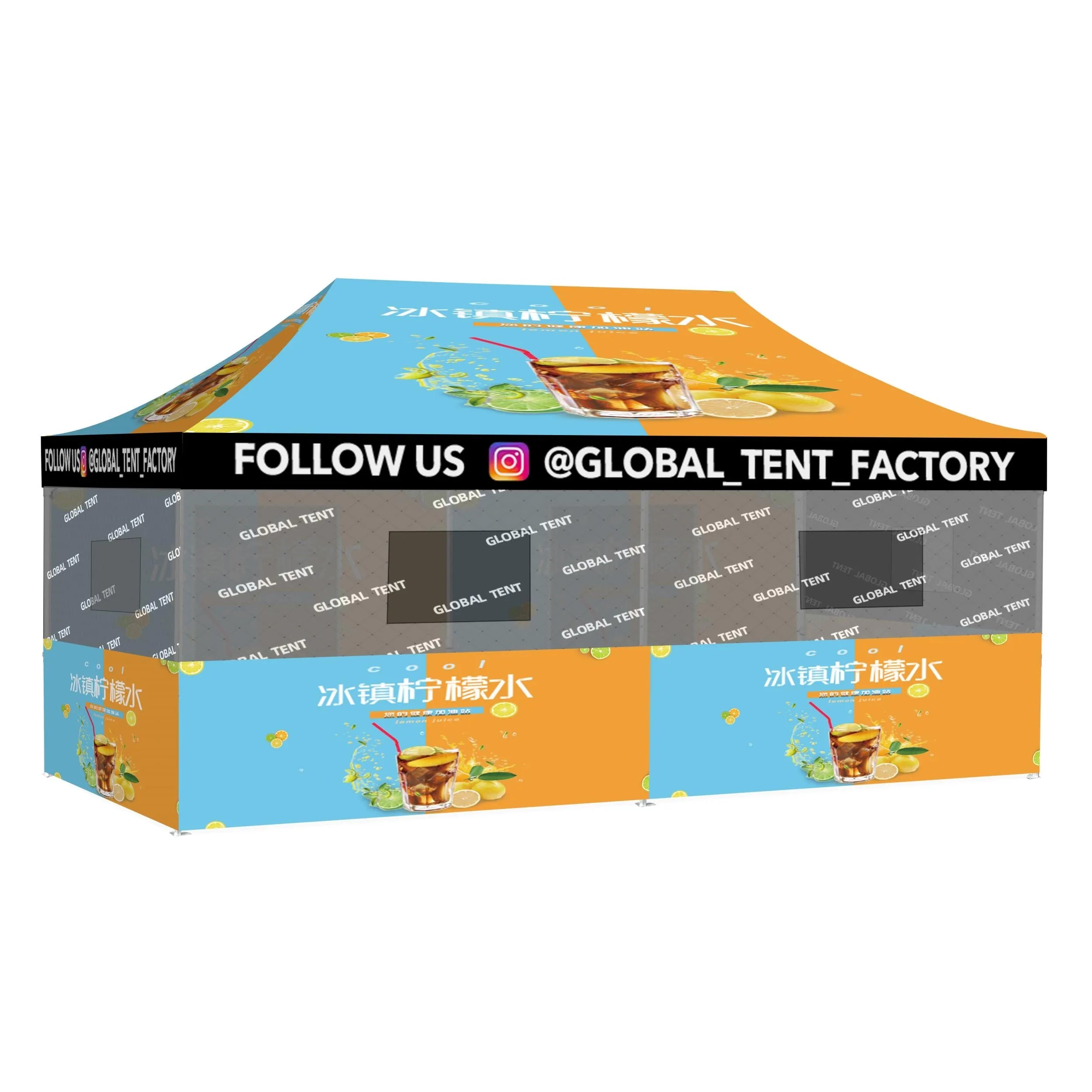 Discover our 10'x20' RPET Custom Food Tent – perfect for eco-conscious food vendors. Sustainable construction, easy setup, and customizable branding. Serve with style, serve sustainably.