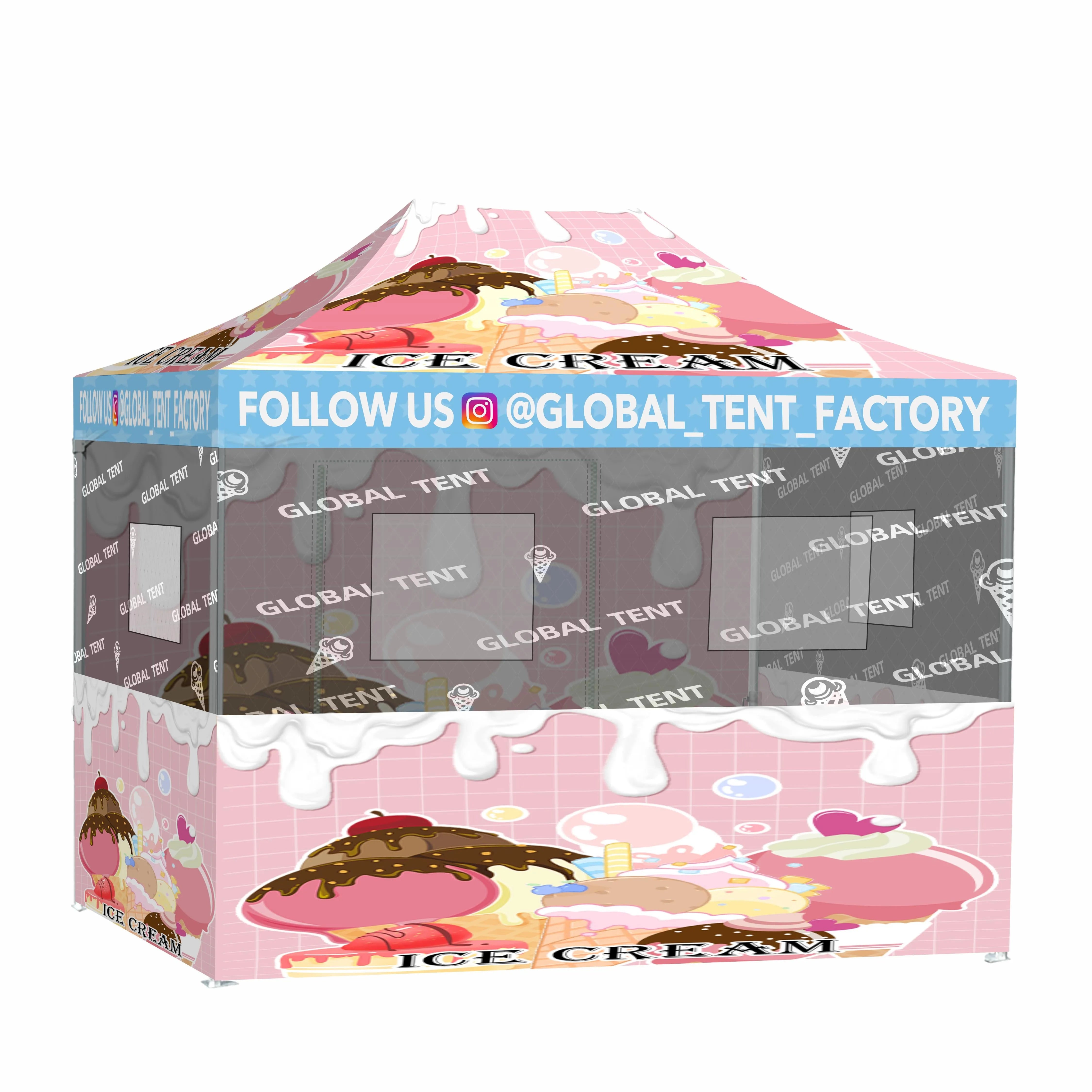 Discover our 10'x15' Custom Food Tent – perfect for food vendors. Durable construction, easy setup, and customizable branding. Elevate your culinary offerings with this eye-catching solution.