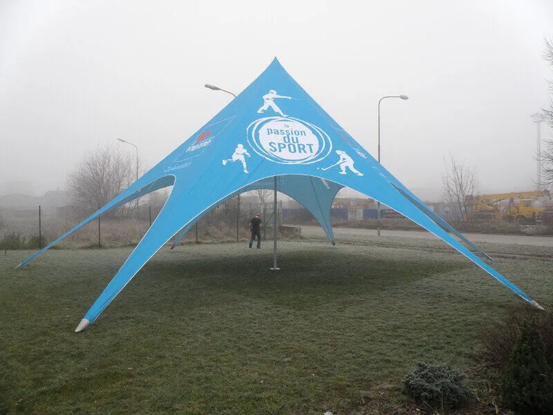 Starlight Elegance: Custom Single Peak Star Tent