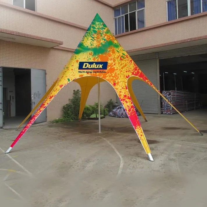 Starlight Elegance: Custom Single Peak Star Tent