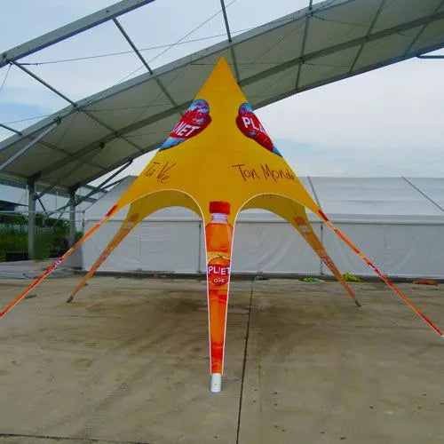 Starlight Elegance: Custom Single Peak Star Tent